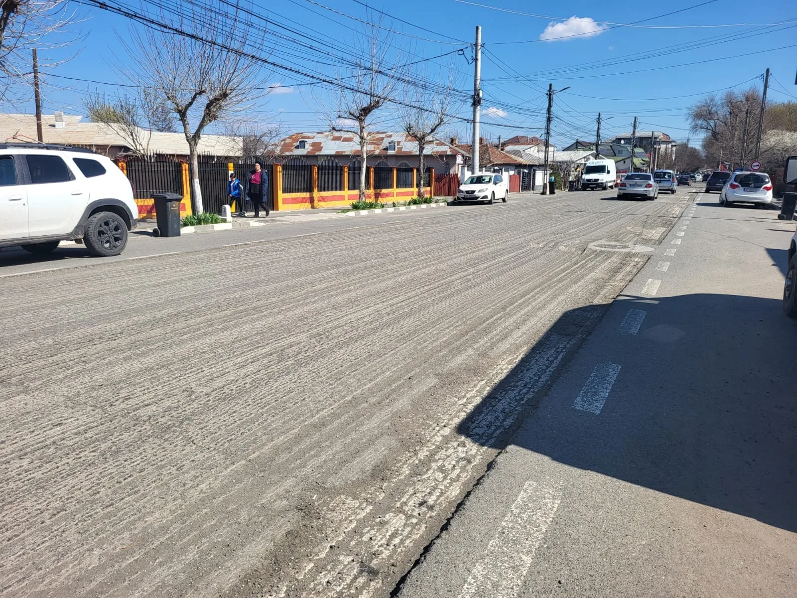 Lucrări de asfaltare pe șoseaua Alexandriei