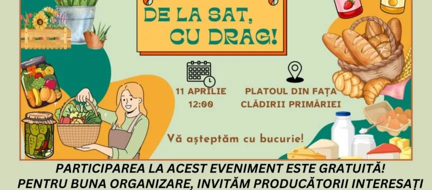 Târgul producătorilor locali ” DE LA SAT, CU DRAG „ – Primaria Comunei Petrestii de Jos