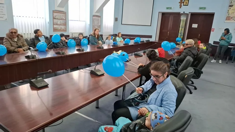Primăria municipiului Giurgiu a primit astăzi vizita unor copii speciali și frumoși