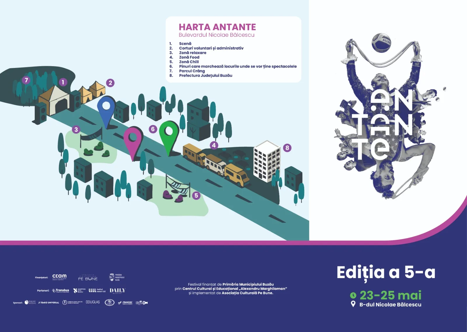 Programul Festivalului Antante și harta spectacolelor